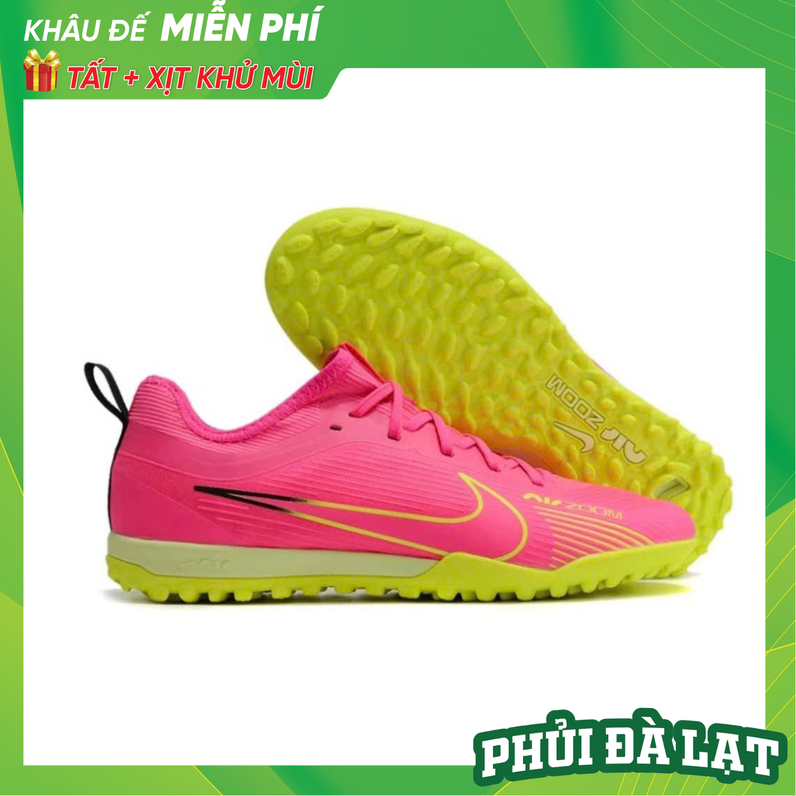 [Size 36,37,38] Nike Vapor 15 pro hồng đế xanh v2