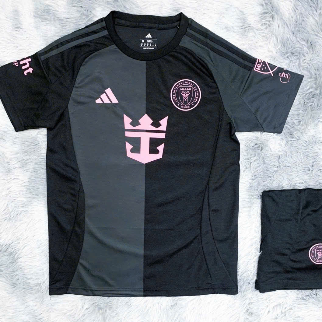 Vải Thái – Áo Inter Miami Đen – Phủi Đà Lạt